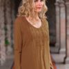 F19-788 Amelia Long Sleeve Cotton Top
