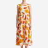 ZF509 Sloane Tiered Fruit-Print Cotton Midi Dress (Pre-order)