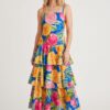 ZF516 Elowen Tiered Floral Cotton Dress (Pre-order)